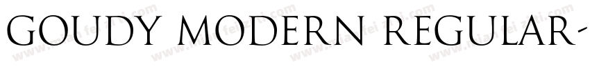 Goudy Modern Regular字体转换